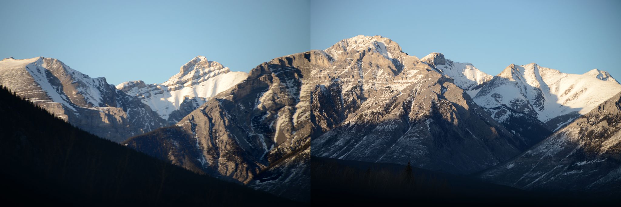 27 Mount Astley And Other Mountains In Front Of Mount Aylmer From Trans Canada Highway Just Before Banff In Winter